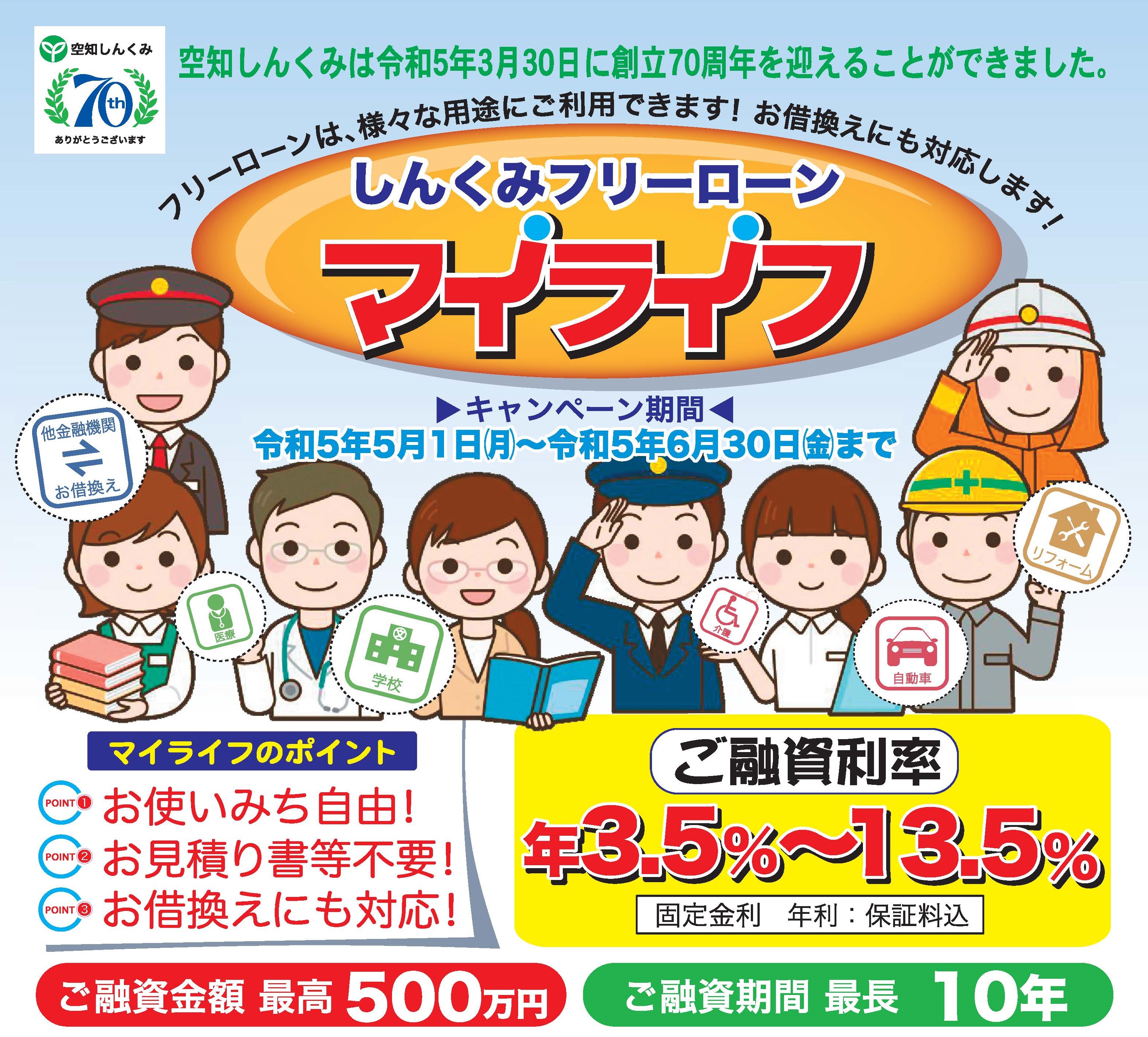 しんくみフリーローン「マイライフ」